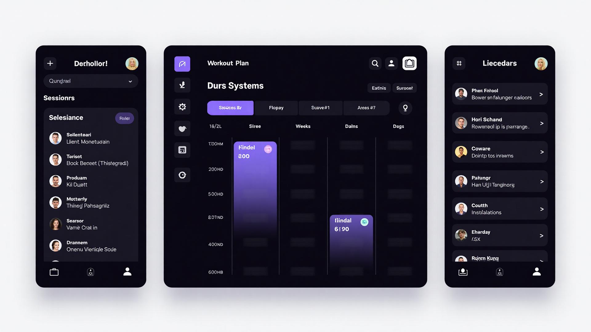 FitFloww online personal training platform showing client management, workout programming, and progress tracking